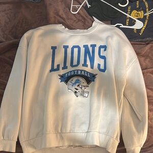 Lions Football White Sweater